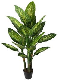 DKD Home Decor Planta Dieffenbachia Verde y Amarillo PE