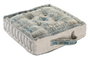 DKD Home Decor Cojin Suelo Arabe Azul Verde 40 x 10 x 40 cm (4 Unidades)