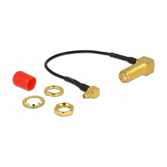 DeLOCK 89626 Cable coaxial SMA 90° a MMCX 90° 0,1 m