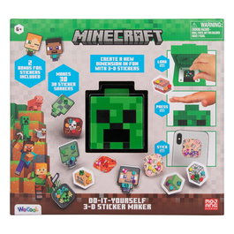Minecraft Pegatinas 3D maker