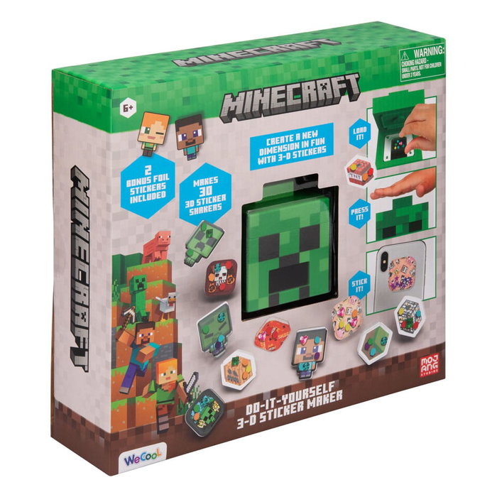 Minecraft Pegatinas 3D maker