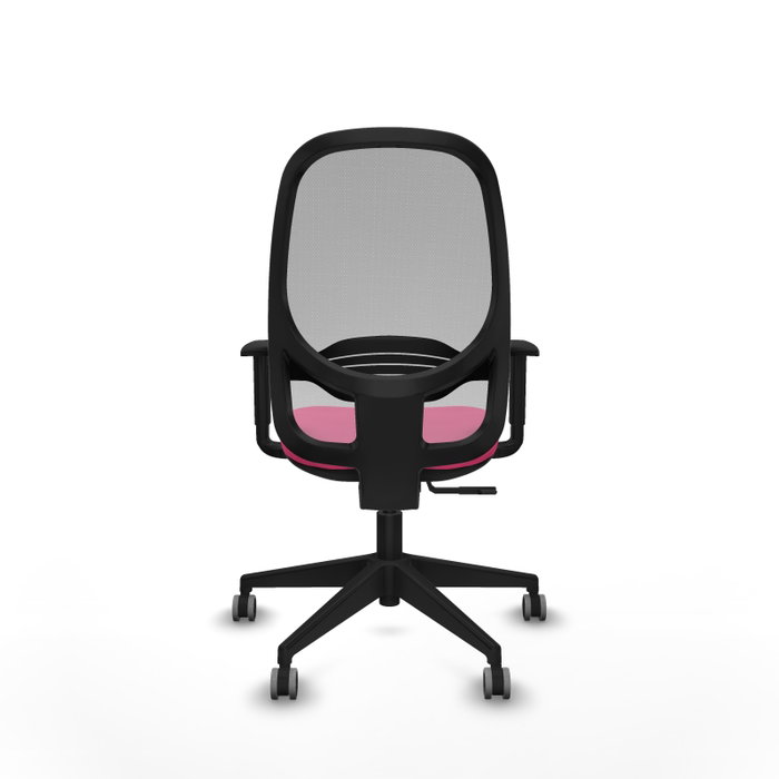 PIQUERAS Y CRESPO Silla de oficina Cilanco Rosa y Gris con mecanismo Sincro