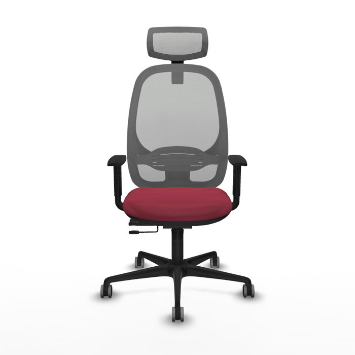 PIQUERAS Y CRESPO Silla de oficina Cilanco con mecanismo Sincro/Traslack, Granate y Gris PIQUERAS Y CRESPO Silla de oficina Cilanco con mecanismo Sincro/Traslack, Granate y Gris