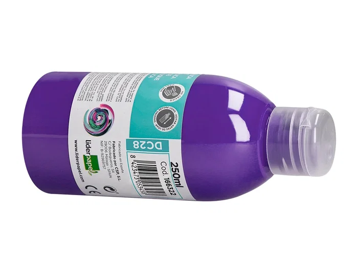 Liderpapel Pintura acrilica bote 250 ml violeta