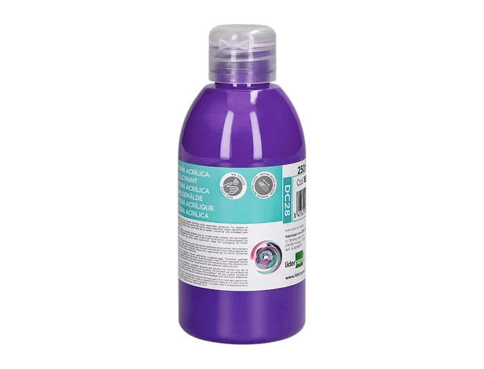 Liderpapel Pintura acrilica bote 250 ml violeta