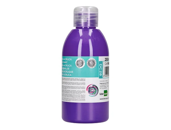 Liderpapel Pintura acrilica bote 250 ml violeta
