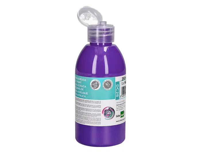 Liderpapel Pintura acrilica bote 250 ml violeta