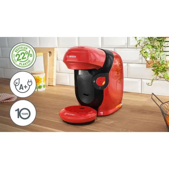 Bosch BOS4242005471997 Cafetera Multibebidas TASSIMO T11 Estilo Color Rojo 1400W