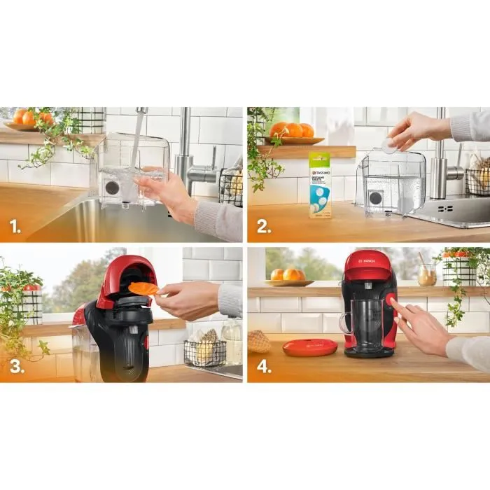 Bosch BOS4242005471997 Cafetera Multibebidas TASSIMO T11 Estilo Color Rojo 1400W
