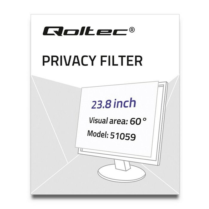 Qoltec 51059 filtro para monitor 60,5 cm (23.8")