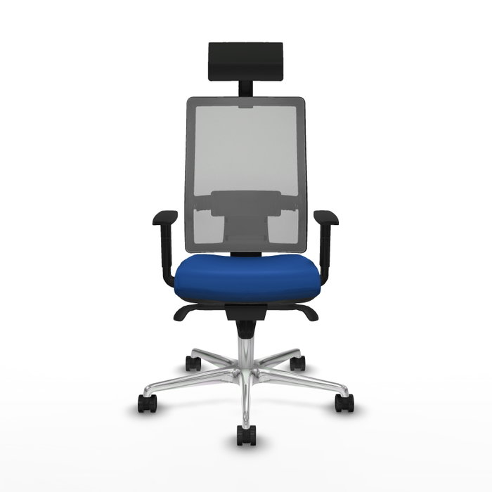 PIQUERAS Y CRESPO Silla de oficina Horna con mecanismo Sincro, Azul y Gris PIQUERAS Y CRESPO Silla de oficina Horna con mecanismo Sincro, Azul y Gris