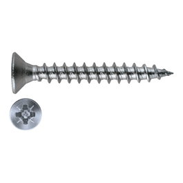 Marefix Tirafondo DIN-7505-A, Cabeza Avellanada Pz2, Zincado CR-3, Medida 5.0 x 80 mm, Caja de 100 Unidades