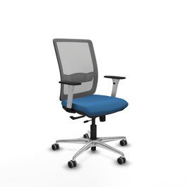 PIQUERAS Y CRESPO Silla de oficina Haches Azul claro y Gris