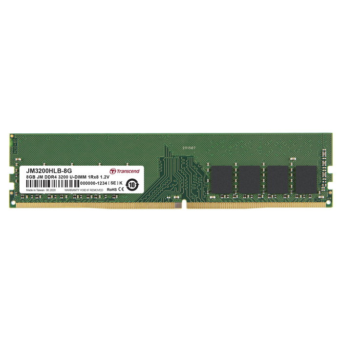 Transcend JetRam JM3200HLB-8G - Memoria RAM 8 GB DDR4 3200 MHz UDIMM CL22 (1x8GB, 288-pin) Transcend JetRam JM3200HLB-8G - Memoria RAM 8 GB DDR4 3200 MHz UDIMM CL22 (1x8GB, 288-pin)