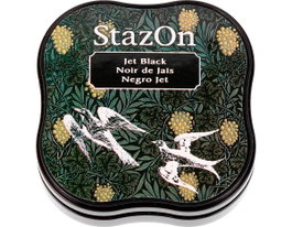Tsukineko STAZON MIDI Almohadilla de Tinta Negra 58x58mm