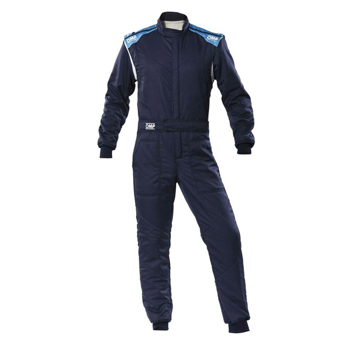 Omp Traje de Carreras First-S FIA 8856-2018 Azul Marino / Cian Talla 50