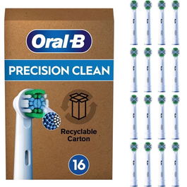 Oral-B Recambios Cepillo Eléctrico Precision Clean - Pack 16 Unidades