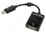 DeLOCK Adaptador de Vídeo DisplayPort 1.1 Macho a DVI-I Hembra Negro 61847