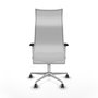 PIQUERAS Y CRESPO Sillón Albacete Blanco con Mecanismo Sincro y Base de Aluminio