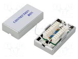 GOOBAY Módulo RJ45 Cat 5e de plata para conducto