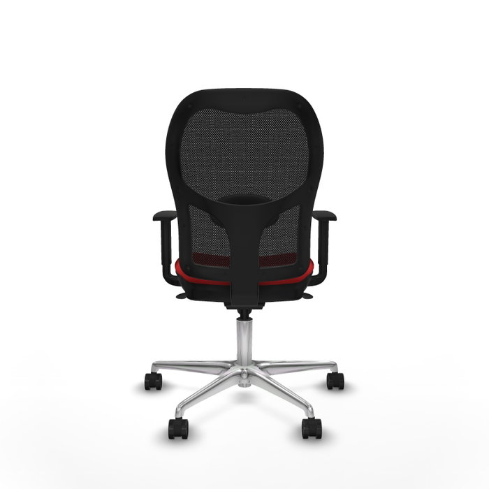 PIQUERAS Y CRESPO Silla de oficina Jorquera Rojo y Negro