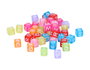 Innspiro Cuentas de Cubo con Letras Colores Pastel 6x6mm 300u.