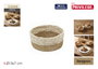 Inde Cesta Seagrass Redonda Bicolor 15x7 cm (24 Unidades)