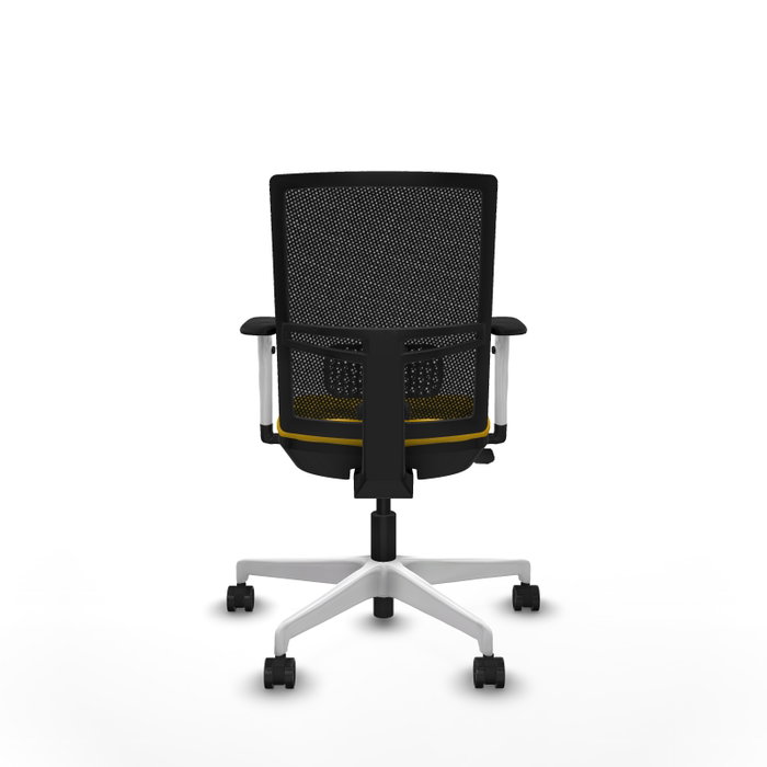 PIQUERAS Y CRESPO Silla de oficina Yunquera con mecanismo Sincro/Traslack, Amarillo y Negro PIQUERAS Y CRESPO Silla de oficina Yunquera con mecanismo Sincro/Traslack, Amarillo y Negro