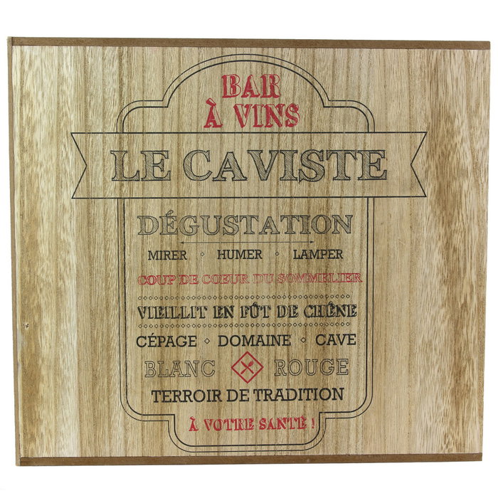 Cook Concept Botellero de Madera 6 Botellas INDUSTRIEL