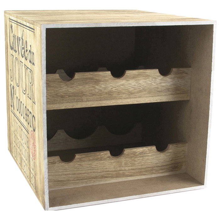 Cook Concept Botellero de Madera 6 Botellas INDUSTRIEL