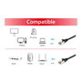 EQUIP Cable de Red Patch Cord Cat6 S/FTP RJ45 7.5 Metros Negro LSZH 605595 para Gigabit Ethernet PoE+
