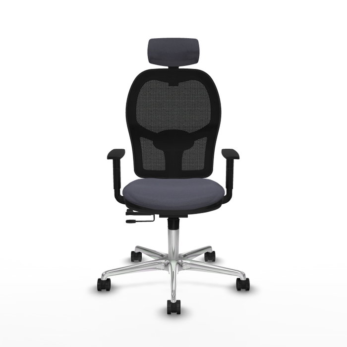 PIQUERAS Y CRESPO Silla de oficina Jorquera con mecanismo Sincro/Traslack Gris y Negro PIQUERAS Y CRESPO Silla de oficina Jorquera con mecanismo Sincro/Traslack Gris y Negro
