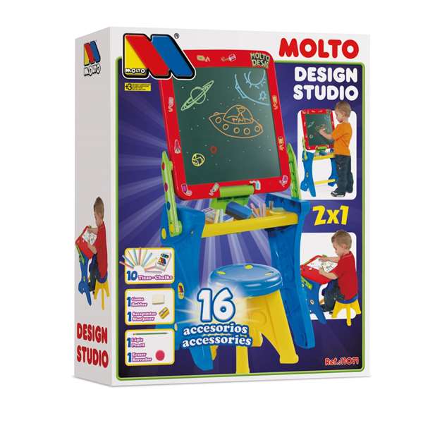 Molto Pupitre Pizarra con 16 Accesorios 90 cm Molto Pupitre Pizarra con 16 Accesorios 90 cm