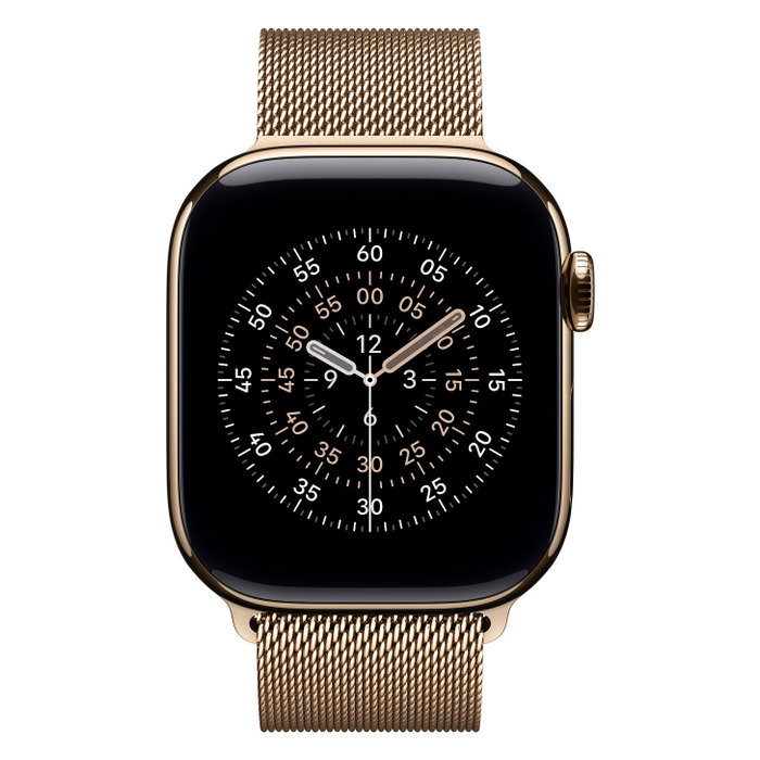 Apple MGJ04ZM/A Apple Watch Banda Milanaise Oro Acero Inoxidable 42mm Compatible con Series 10/11 y Modelos 38/40/41/42mm - Talla Única Apple MGJ04ZM/A Apple Watch Banda Milanaise Oro Acero Inoxidable 42mm Compatible con Series 10/11 y Modelos 38/40/41/42mm - Talla Única