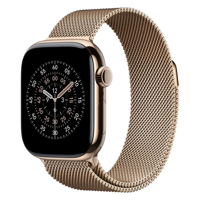 Apple MGJ04ZM/A Apple Watch Banda Milanaise Oro Acero Inoxidable 42mm Compatible con Series 10/11 y Modelos 38/40/41/42mm - Talla Única Apple MGJ04ZM/A Apple Watch Banda Milanaise Oro Acero Inoxidable 42mm Compatible con Series 10/11 y Modelos 38/40/41/42mm - Talla Única