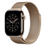 Apple MGJ04ZM/A Apple Watch Banda Milanaise Oro Acero Inoxidable 42mm Compatible con Series 10/11 y Modelos 38/40/41/42mm - Talla Única