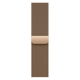 Apple MGJ04ZM/A Apple Watch Banda Milanaise Oro Acero Inoxidable 42mm Compatible con Series 10/11 y Modelos 38/40/41/42mm - Talla Única