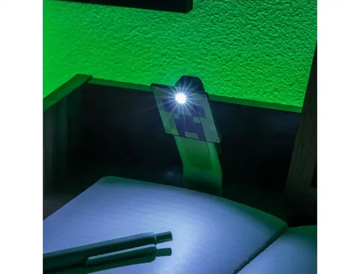 Wondee Lámpara de Lectura Minecraft Creeper LED Oficial para Fans