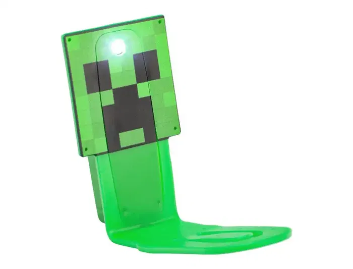 Wondee Lámpara de Lectura Minecraft Creeper LED Oficial para Fans