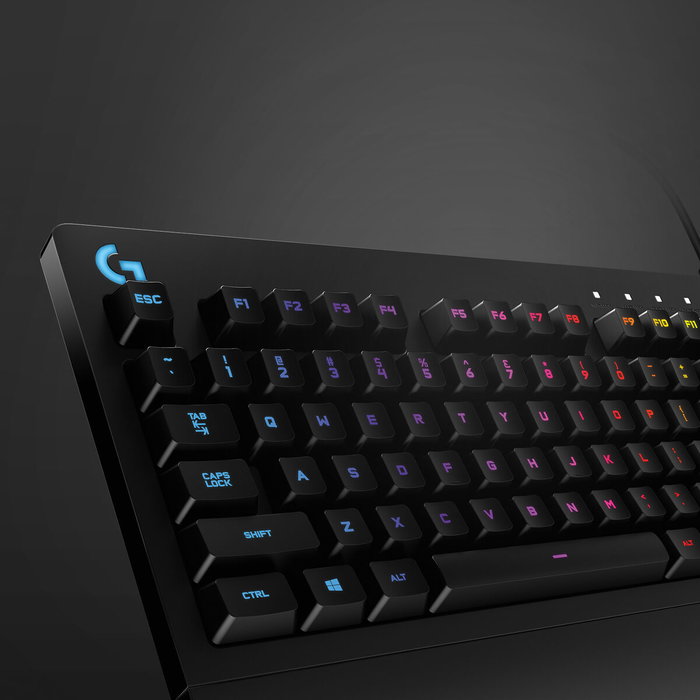 Logitech G213 Prodigy Teclado Gaming de Membrana con Retroiluminación RGB, Negro, Qwerty