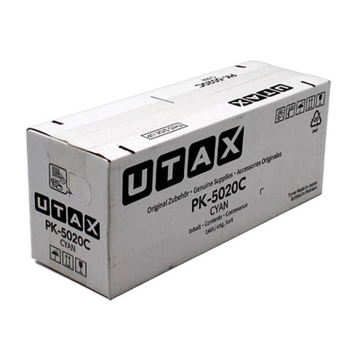 Utax PK-5020C PK5020C (1T02YJCUT0) Tóner Original Cyan Compatible P-C3563DN/ P-C3563i MFP/ P-C3567i MFP 5000 Páginas Unidad