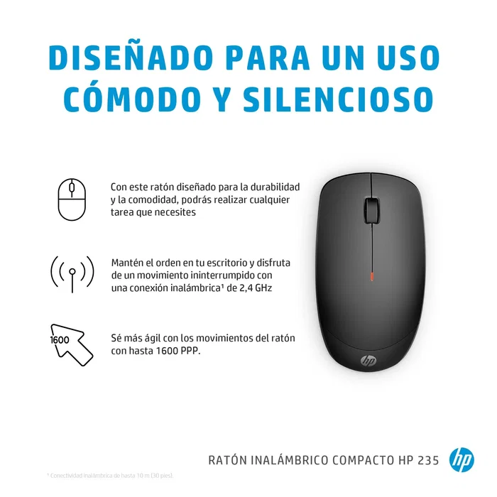 HP Ratón inalámbrico 235 Slim Negro HP Ratón inalámbrico 235 Slim Negro