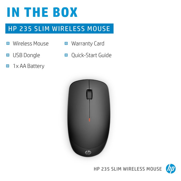 HP 235 Slim Wireless Mouse Negro HP 235 Slim Wireless Mouse Negro