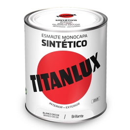 Titan Esmalte sintético monocapa blanco decor brillante 750 ml