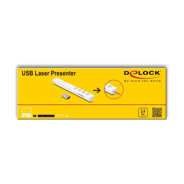 DeLOCK Presentador Láser USB Blanco 64251 DeLOCK Presentador Láser USB Blanco 64251