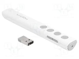 DeLOCK Presentador Láser Inalámbrico USB Blanco