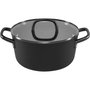 Zwilling Milano Olla con Tapa de Vidrio 24 cm Negro