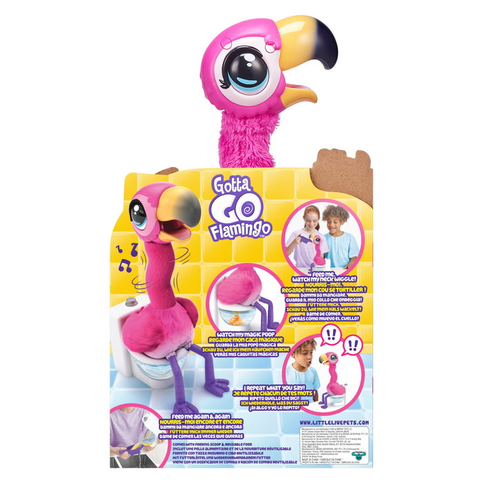 Moose Little Live Pets Flamingo The Poop 26222 Juguete Flamenco Interactivo que Canta, Baila y Come Moose Little Live Pets Flamingo The Poop 26222 Juguete Flamenco Interactivo que Canta, Baila y Come
