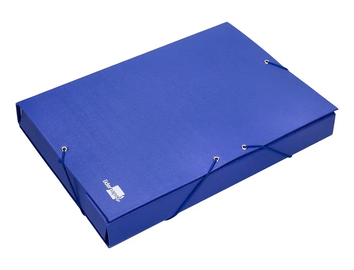Liderpapel Carpeta Proyectos Folio Lomo 50mm Cartón Forrado Azul 250x350 mm