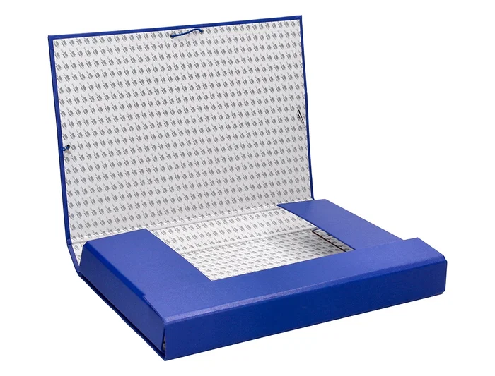 Liderpapel Carpeta Proyectos Folio Lomo 50mm Cartón Forrado Azul 250x350 mm